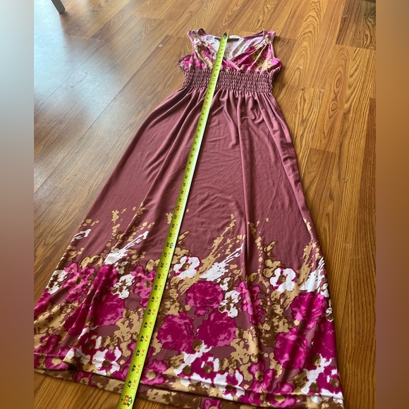 Floral Maxi Dress in Purple and Pink - Picture 3 of 5